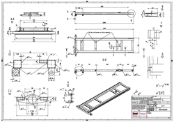 Konstruktionszeichnung Tragarm